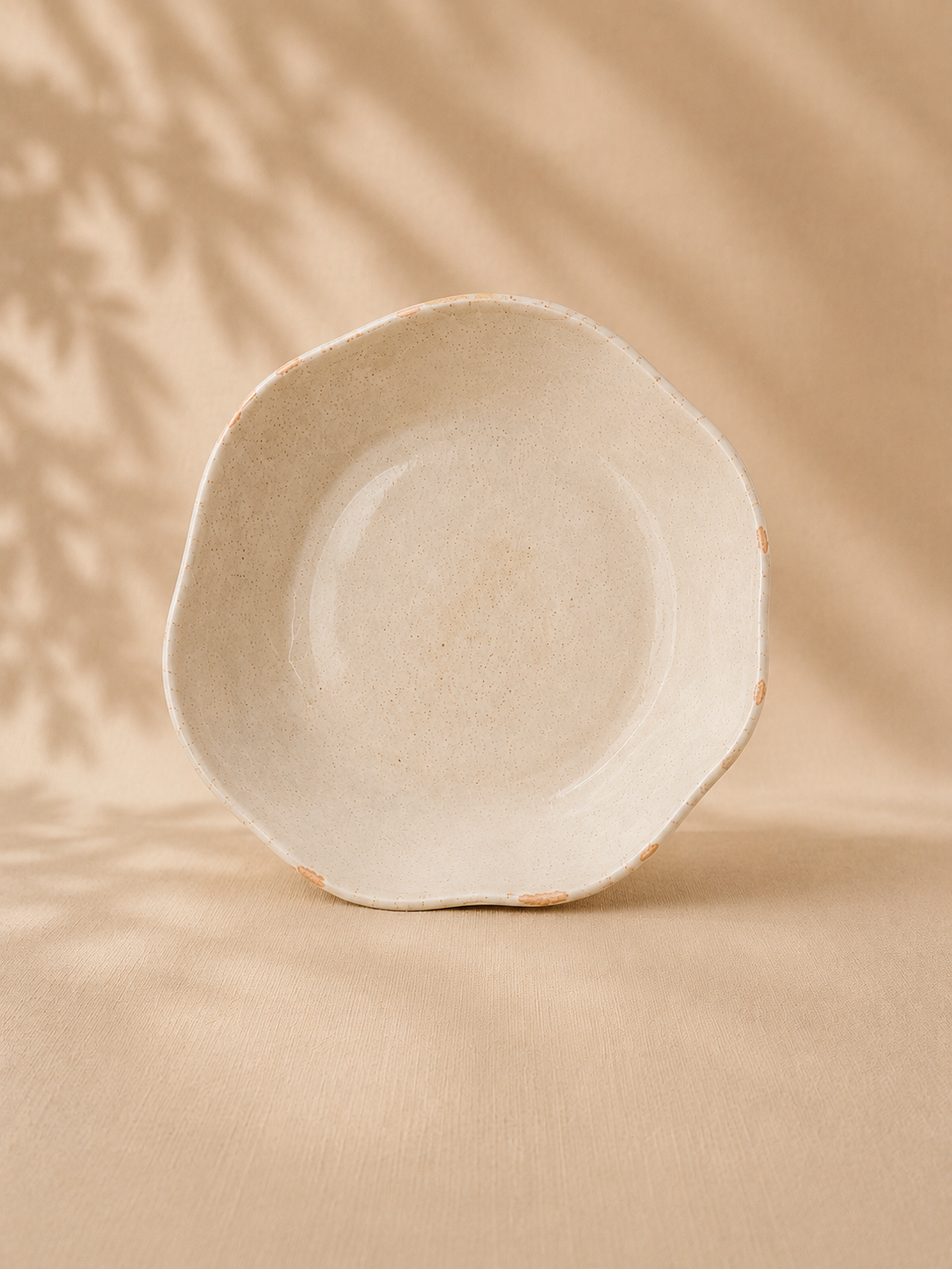 Coupelle moucheté beige